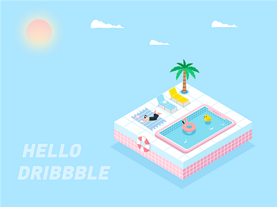 夏了夏天 design flat illustration ui