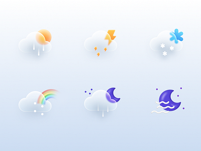 天气图标 design icon illustration logo ui weather weather icon