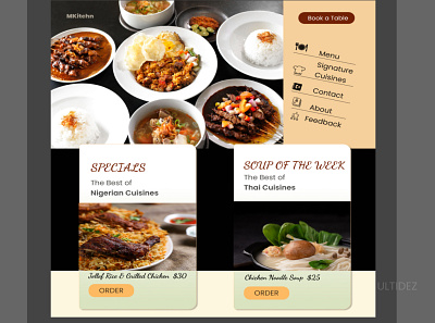 Restaurant Web Design food food and drink online food online food delivery online food order restaurant webdesign