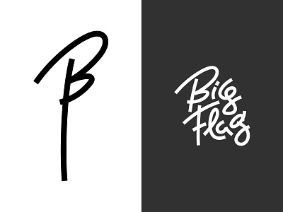 Big Flag - Logo branding design graphic graphic design illustration letter lettering logo vector