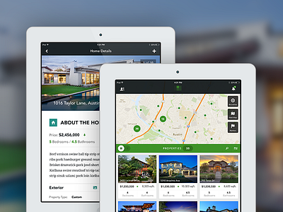 Realty iPad App - Initial Concept concept design fnsz funsize ipad layout real estate realty tablet