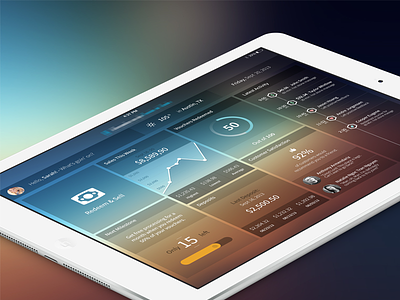 Point of Sale Dashboard - Visual Concept dashboard design funsize graphs ipad metrics timeline ui ux