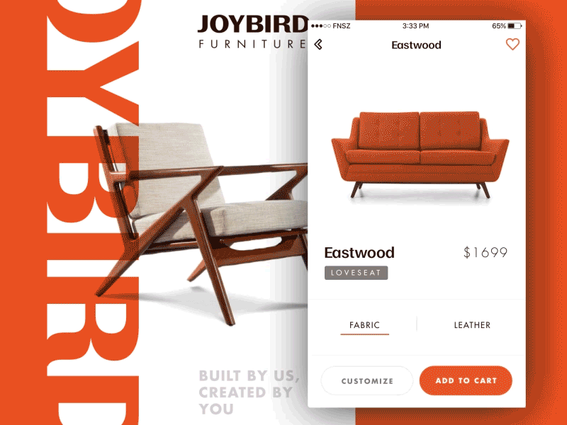 Joybird Furniture - Mobile Concept decor design fnsz furniture home marketing midcentury mobile principle prototype
