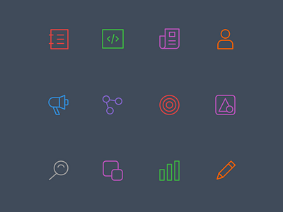 Icons for web design iconography icons visual design web design