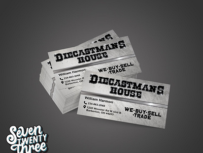 Diecastmans House branding businesscard businesscarddesign design logo typography vector