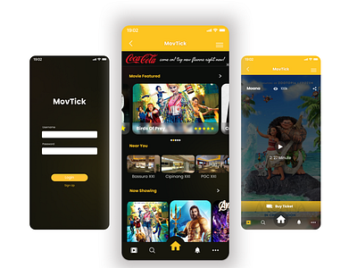 App Booking Cinema Ticket app appmusic app futureui appticket graphic design mobileui ui uimobile uiux ux