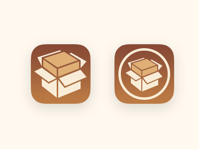 Cydia #iOS7 apple box brown cydia design grid icon ios7 iphone redesign replacement