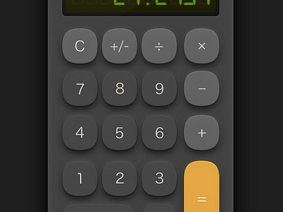 Calculator 004 calculator dailyui dark realistic skeuomorphic ui