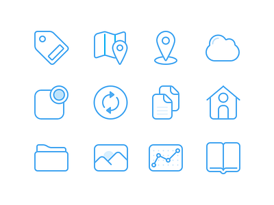 Icons #1 book cloud files icon icons location map more life outline
