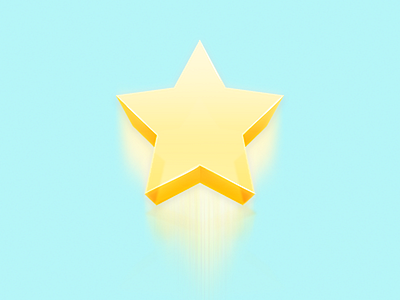 🌠 3d achievement favorite icon star twinkle yellow