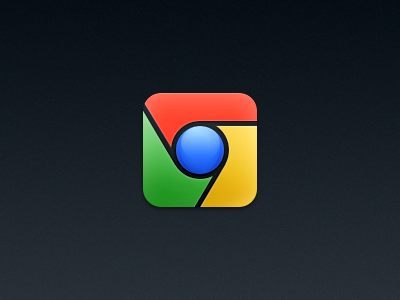 Chrome for iOS blue browser chrome classy colorful dock free freebie google green homescreen icon icons ios iphone mobile original red replacement retina safari yellow