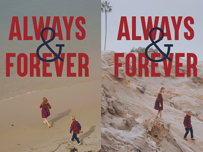 Always & Forever card design graphic design print design valentines