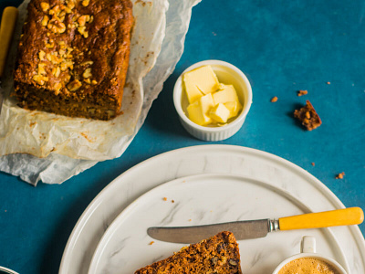 Whole Wheat Banana Jaggery Bread