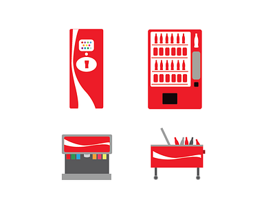 Coca Cola Icons cocacola design flat icons soda vector