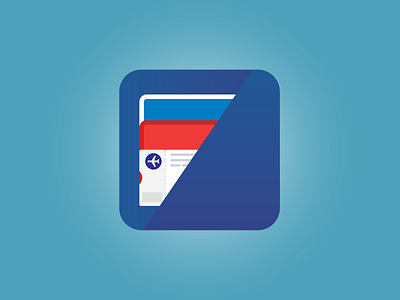 Wallet App Icon app design flat icon illustrator iphone travel vector wallet
