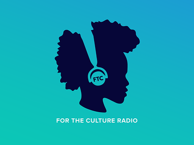 Radio for the people. Radio for the culture blue culture design gradient hiphop icon illustrator logo music radio vector