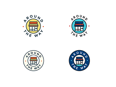 Around the Way around the way badge bodega clothing design illustrator logo market website