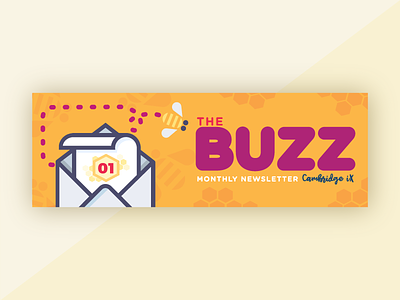 The Buzz Newsletter banner banner bees design ibm illustration illustrator mail newsletter