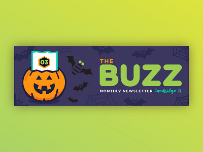Newsletter banner: Halloween edition banner bats design halloween illustration newsletter pumpkin web