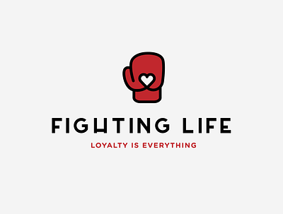 Non-profit logo concept boxing boxing gloves fitness gym heart illustration logo nonprofit