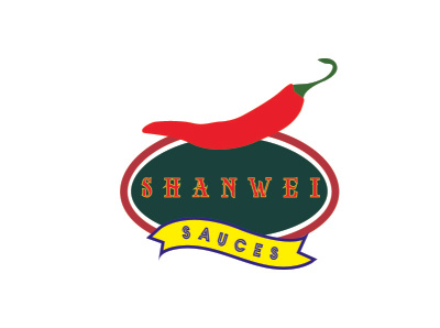 Shanwei Sauces branding design illustration logo typography vector
