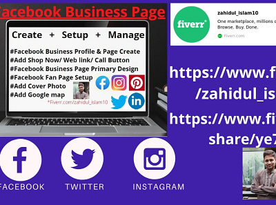 I will create Facebook business page to promote you business blog comment business seo services social media