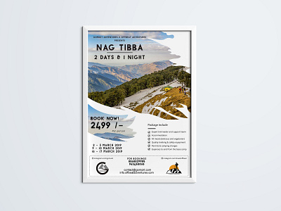 Poster Design for Adventure Company adobe illustrator adobe photoshop album cover art branding design flyer design india mountain portfolio portrait poster poster design shuniyastudios travel travel agency typography vector