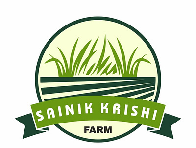 Organic Farm Logo branding design green india logo logodesign logodesigns minimal organic typography