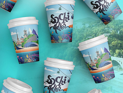 Competition on the topic SOCHI 2 branding design illustration illustrator ui design