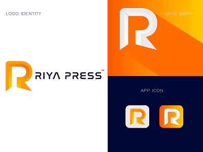 RIYA press branding design icon illustration illustrator logo minimal moving typography vector