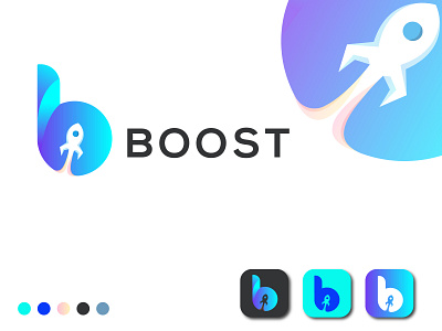 boost logo letter B