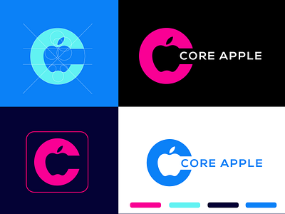 core logo ( c logo design ) Apple app design app icon apple apple design brand design branding c design c letter c logo c mark character clean colour palette custom logo graphic design latter logo logo marketing pink colour pink logo