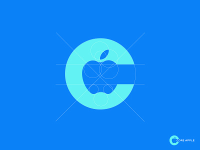 CORE APPLE LOGO (c logo) agency app design c app icon c letter logo c logo c mark c monogram concept creative custom logo graphic design icon logo logo mark logotype minimal minimalist logo modern logo website logo