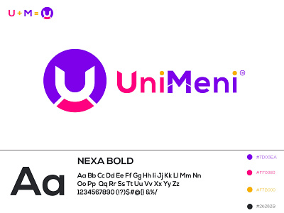 UniMieni logo (MU logo design) app design branding custom logo letter logo lettermark logo logo mark m logo minimal logo minimal logos minimalist logo mu logo mu logo design typography u logo