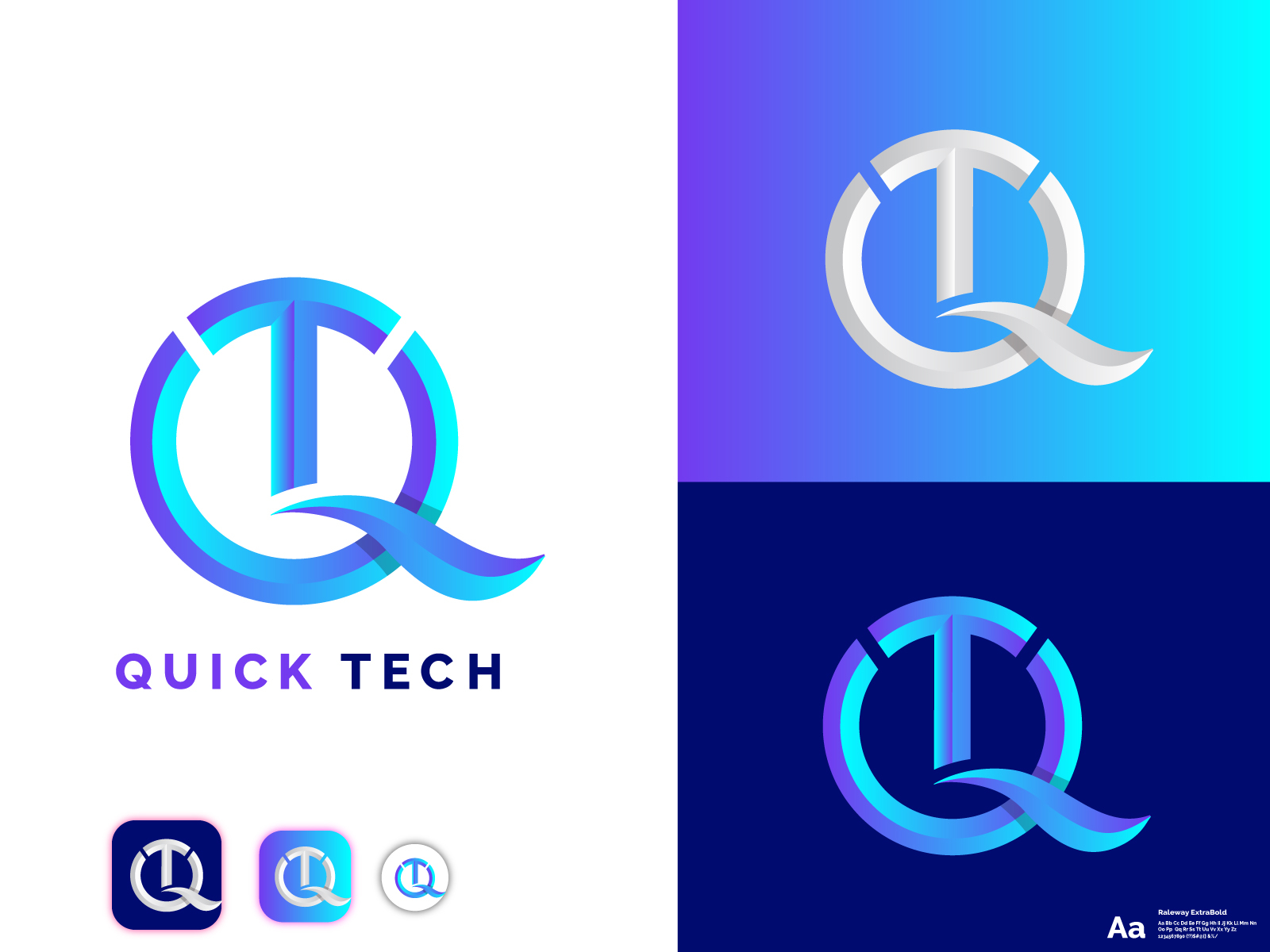 QUICK TECH by Arafat Hossain | Logo Designer on Dribbble