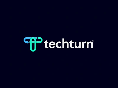 Techturn logo | for Technology software Development platform analytics application branding computer connection custom logo data icon latter logo logo logo design logo mark network software statistics t logo tech technology ui