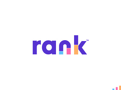 rank wordmark logo agency branding brandmark custom logo icon identity illustration logo logo design logotype rank logo trademark typography ui wordmark logo