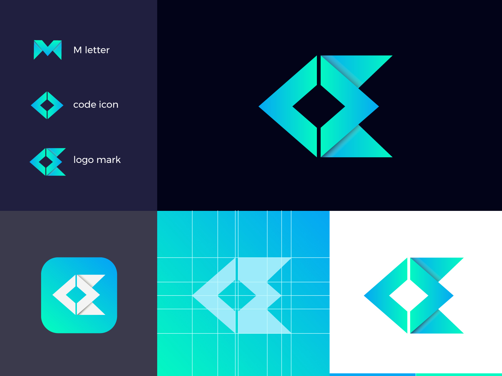 Code + M letter For codemax logo design by Arafat Hossain | Logo ...