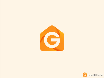 Guesthouse logo branding home logo icon icons identity illustration logo logo mark logodesign logotype monogram realestate realestateagent symbol typography