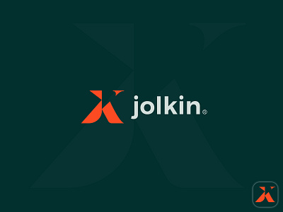 jolkin logo band branding design icon identity illustration jk logo latter logo logo logo design logo mark minimal monogram symbol vector