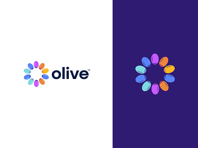 olive logo Branding branding custom logo food icon identity illustration logo logo mark minimal monogram olive oliveoil symbol vector