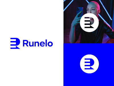 Runelo logo (R+E) band branding icon identity illustration logo logo mark logotype mark monogram symbol