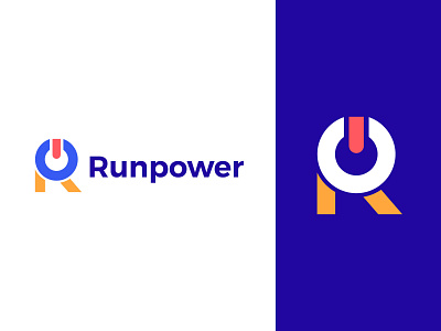 Runpower logo brand branding design icon identity logo logo mark logos minimal monogram symbol vector