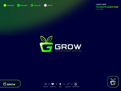 Grow logo, for marketing sector