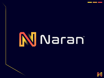 Naran I Technology logo branding colorful custom logo design identity logo logo design logo mark logos mark minimal n logo software logo startup logo symbol tech tech company tech logo technology icons technology logo