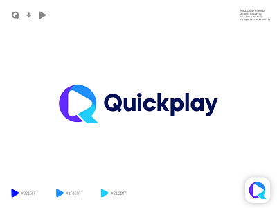 Quickplay logo branding custom logo design game logo gaming logo icon identity illustration logo logo designer logo mark logodesign music logo playlogo q logo song symbol tech logo technology logo vector