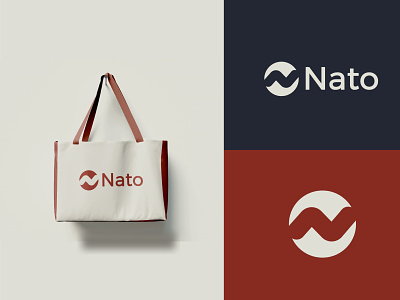 Nato branding custom logo design flatlogo icon identity illustration logo logo mark logodesign logomark logos minimal modern symbol