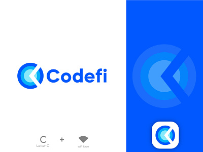 Codefi logo branding custom logo design fixdpark icon identity illustration logo logo mark logodesign logos mark minimal modern symbol tech technology wifi
