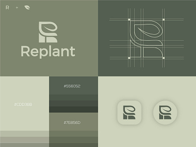 Replant logo branding custom logo design icon identity logo logo mark logodesign logos mark minimal plant symbol