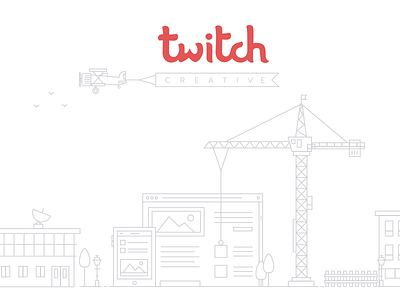 Twitch Illustration construction flat icons illustration line line art minimal ui ux website